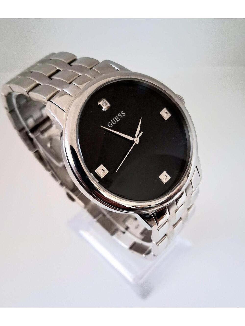 Rare Men's Guess Watch w/Diamond Pointers